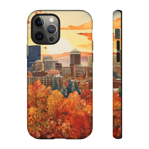 An Urban Autumn Overlook - Impact Resistant Phone Case iPhone 12 Pro Matte